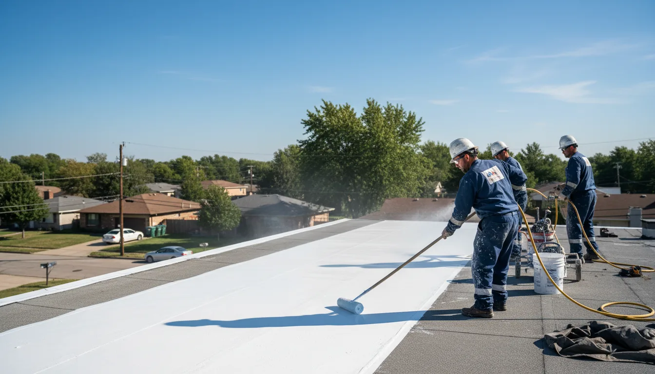 Commercial roof coating in Marcell, MN near me